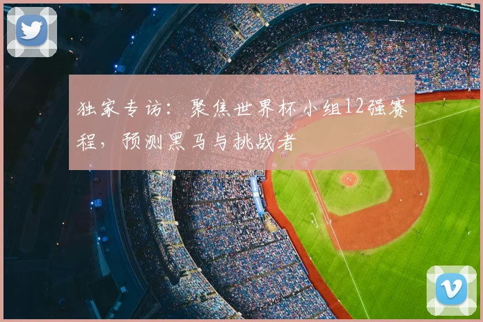 独家专访:聚焦世界杯小组12强赛程,预测黑马与挑战者
