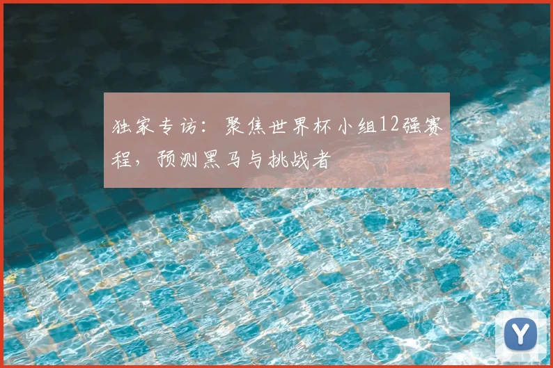 独家专访:聚焦世界杯小组12强赛程,预测黑马与挑战者